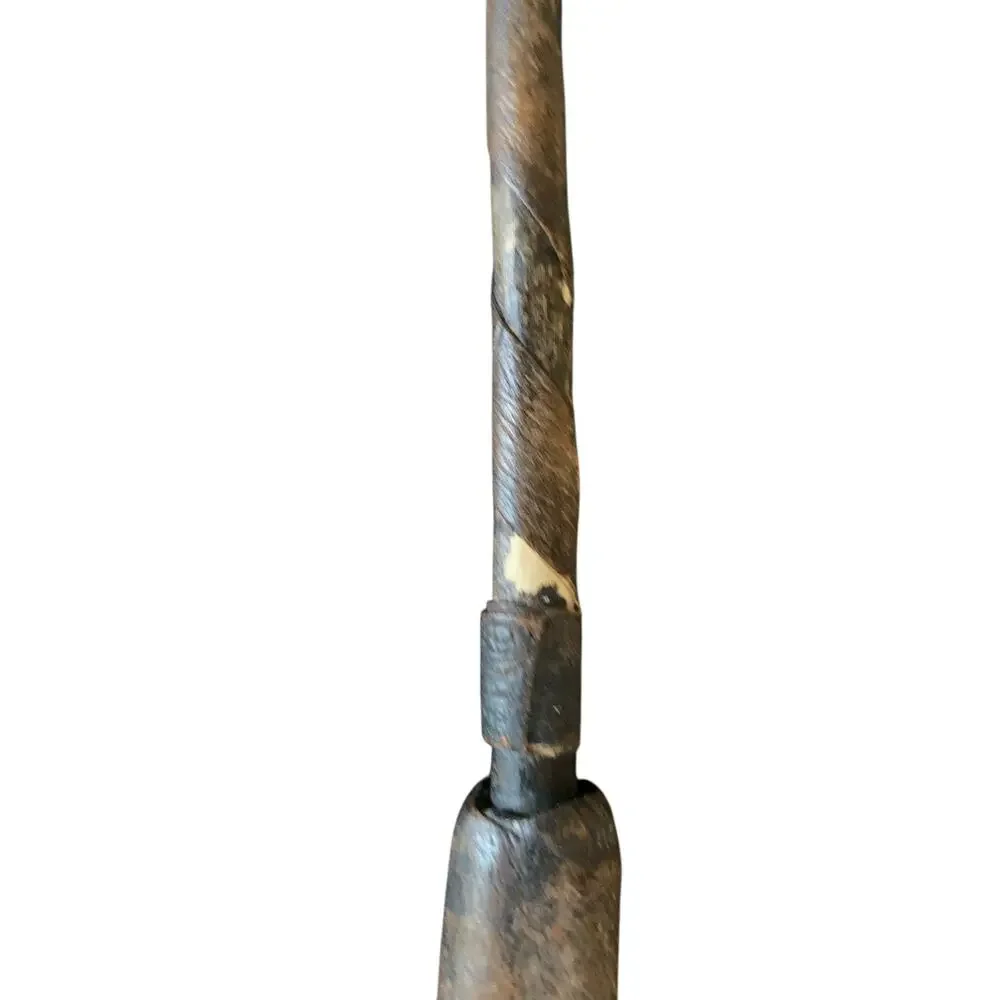 Hand Carved Wood Tobacco Pipe Vintage Long 16 inch Rustic Folk Art‎ Display
